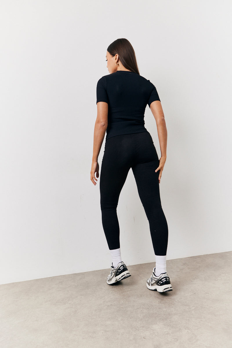 Black 2 Pack Jersey Kickflare and Legging