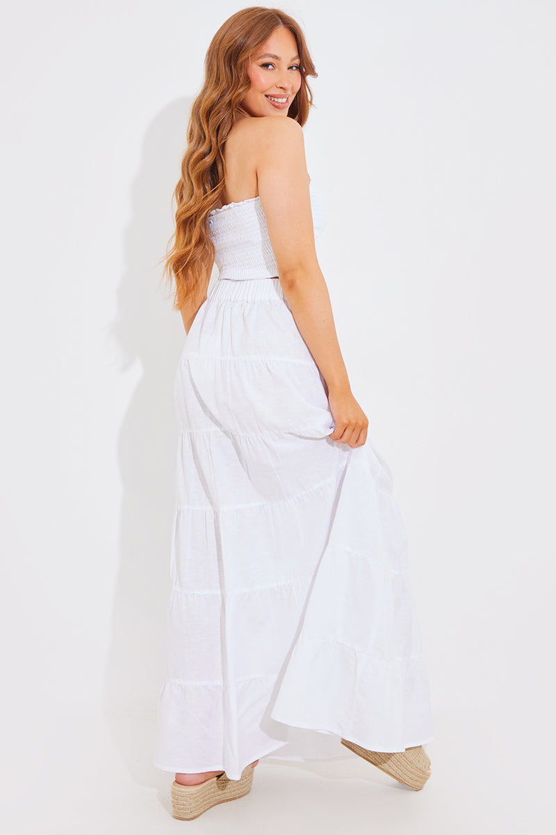 Maxi Tiered Maxi Skirt