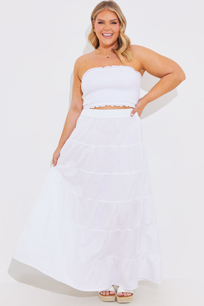 Maxi Tiered Maxi Skirt