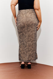 Snake Skin Printed Mesh Shirt