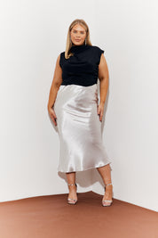Satin Midaxi Skirt