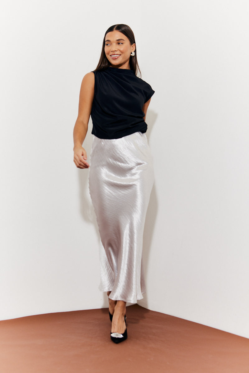 Satin Midaxi Skirt