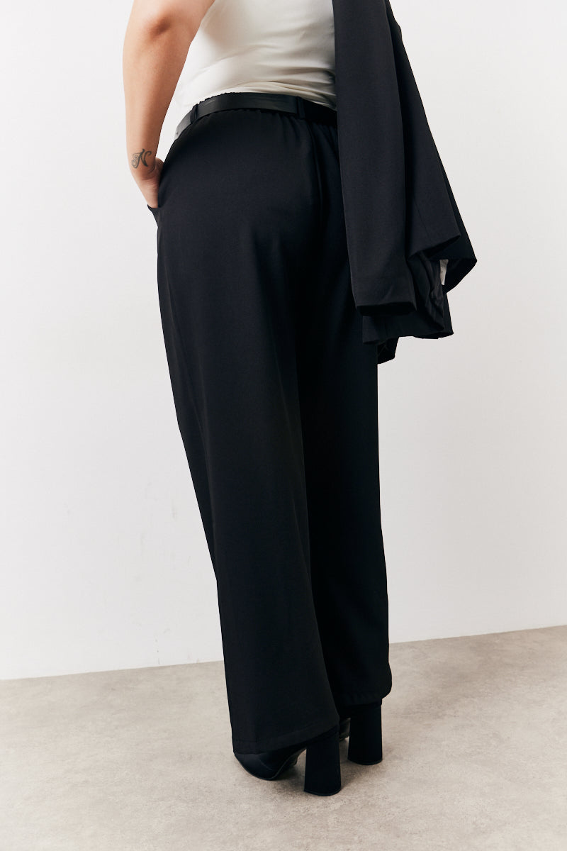 Elastic Waist Back Trouser