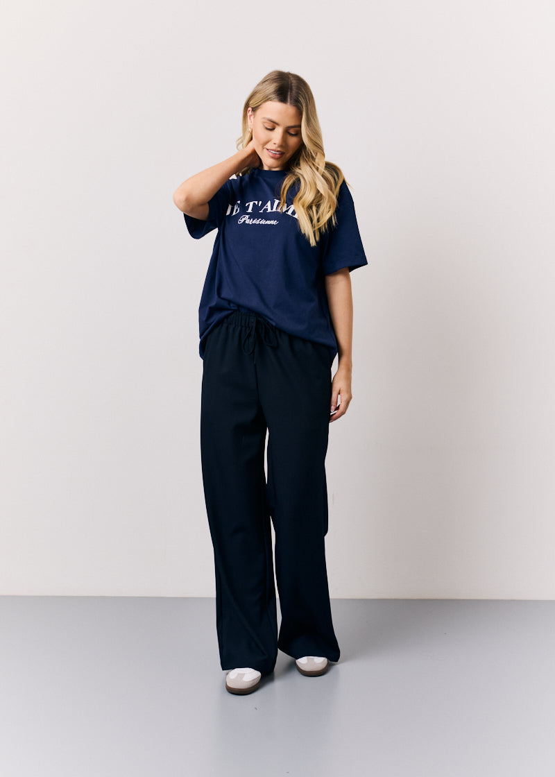 Drawstring Waist Tailored Trouser 