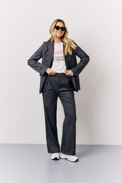 Pinstripe Wide Leg Tailored Trouser