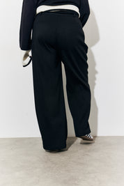 Brushed Tailored High Waist Trousers