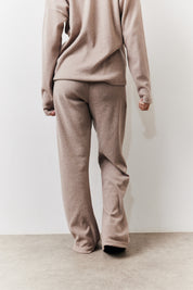 Brushed Rib Flare Leg Co Ord Trouser