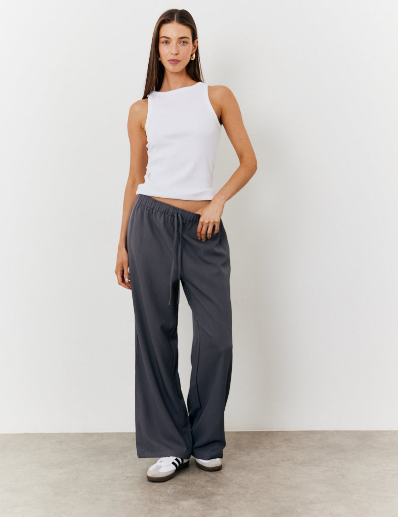 Elasticated Wide Leg Trouser