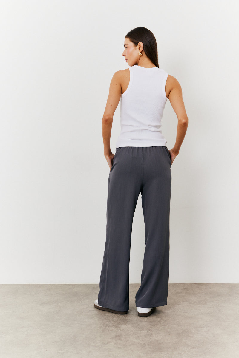Elasticated Wide Leg Trouser