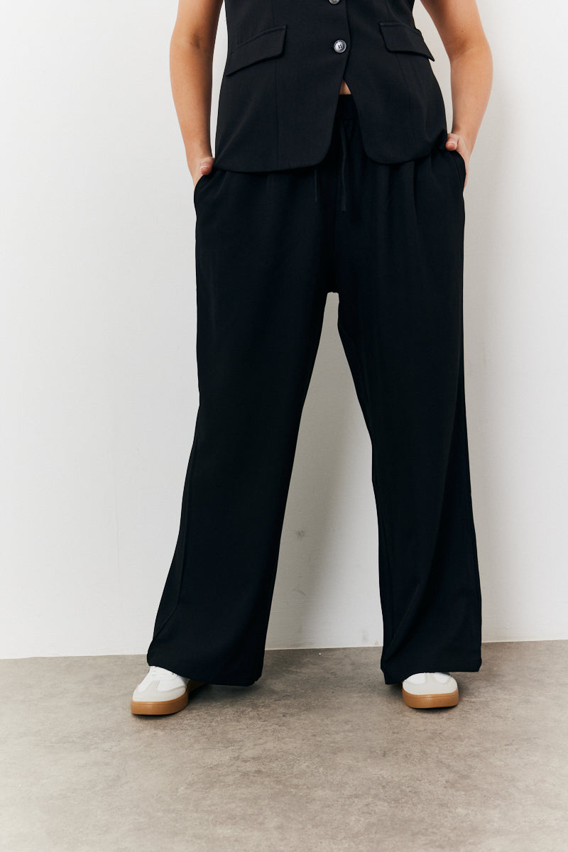 Elasticated Wide Leg Trouser