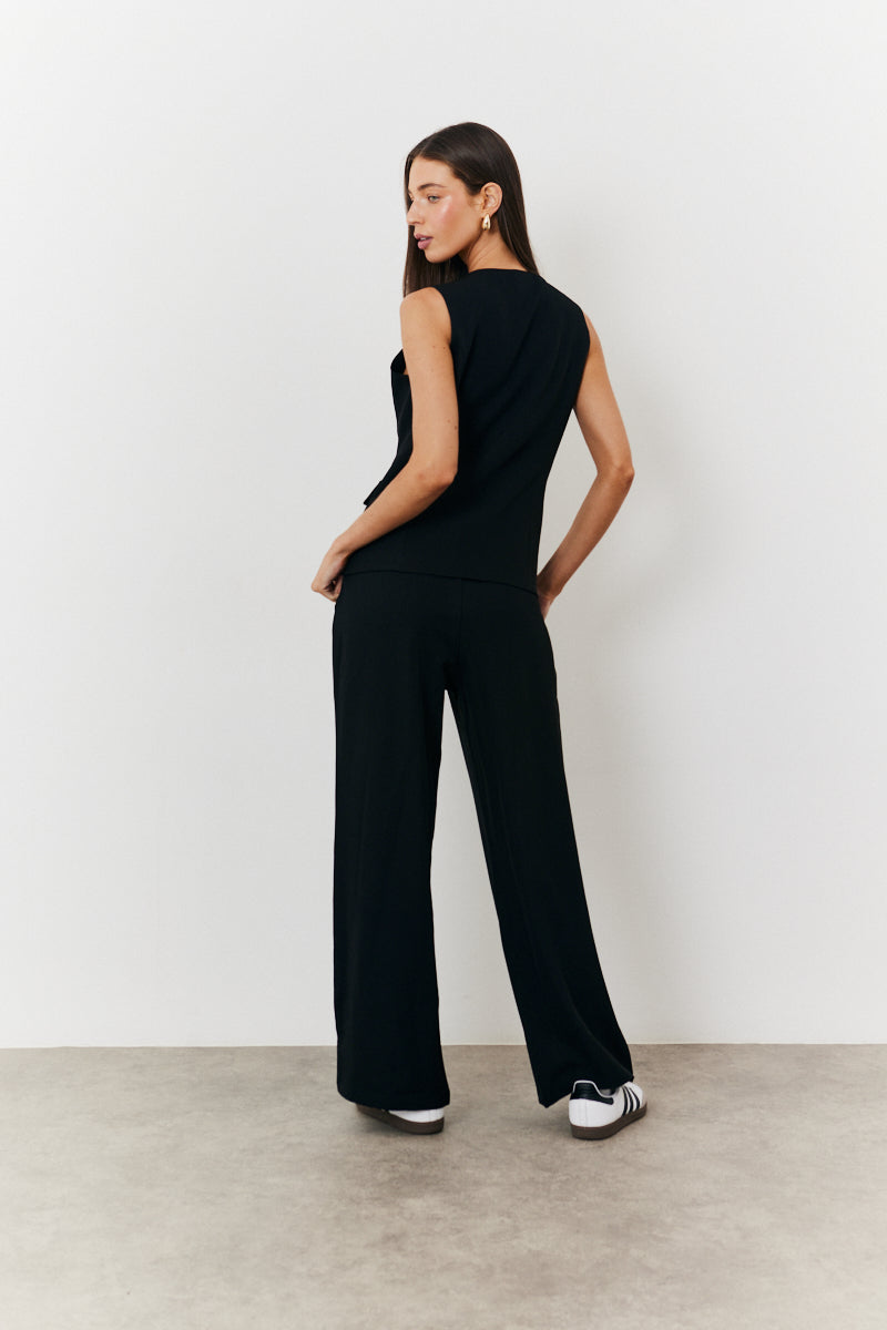 Elasticated Wide Leg Trouser