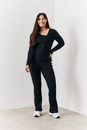 Brushed Rib Fit and Flare