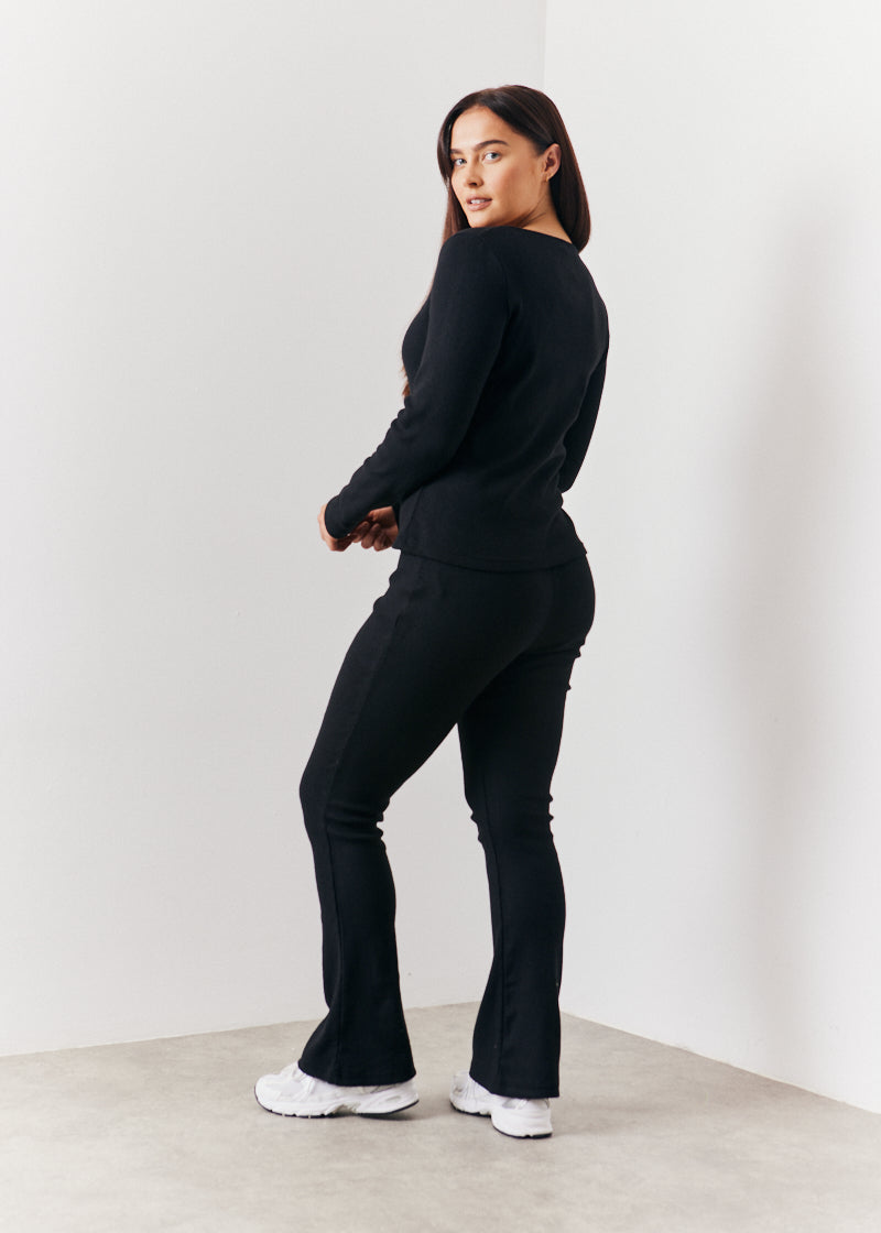Brushed Rib Fit and Flare