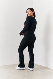 Brushed Rib Fit and Flare