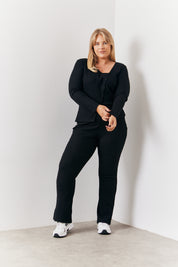 Brushed Rib Fit and Flare