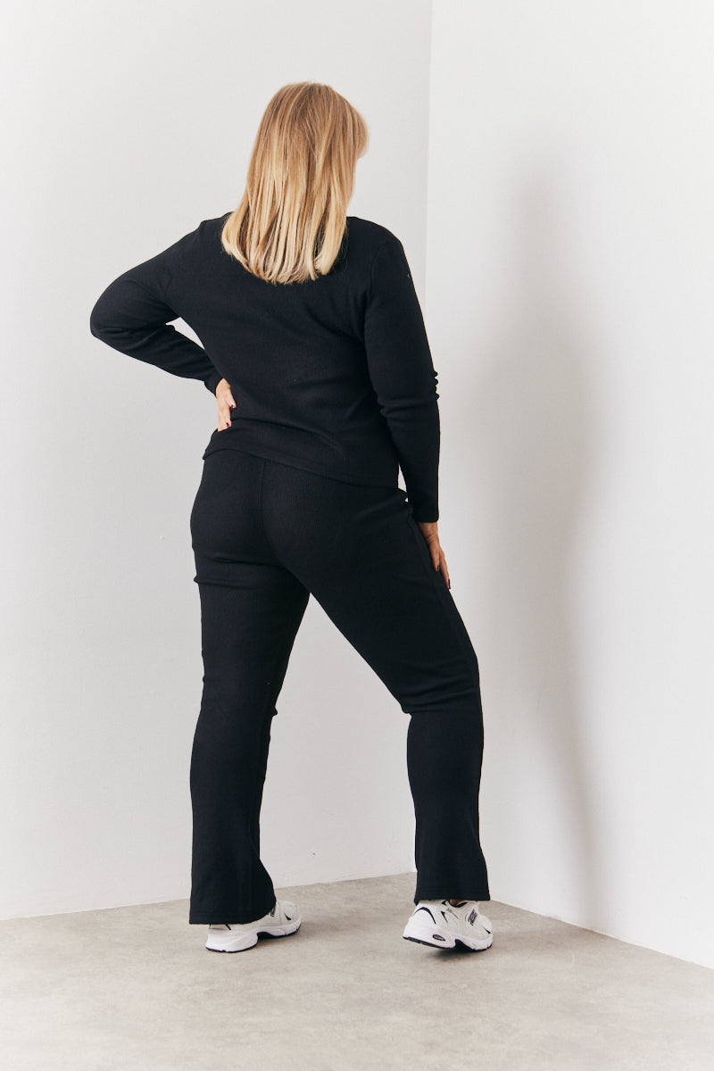 Brushed Rib Fit and Flare