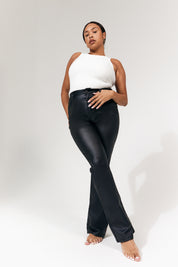 Black Coated Kicklfare Jeans
