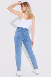 Paperbag Tie Waist Jeans