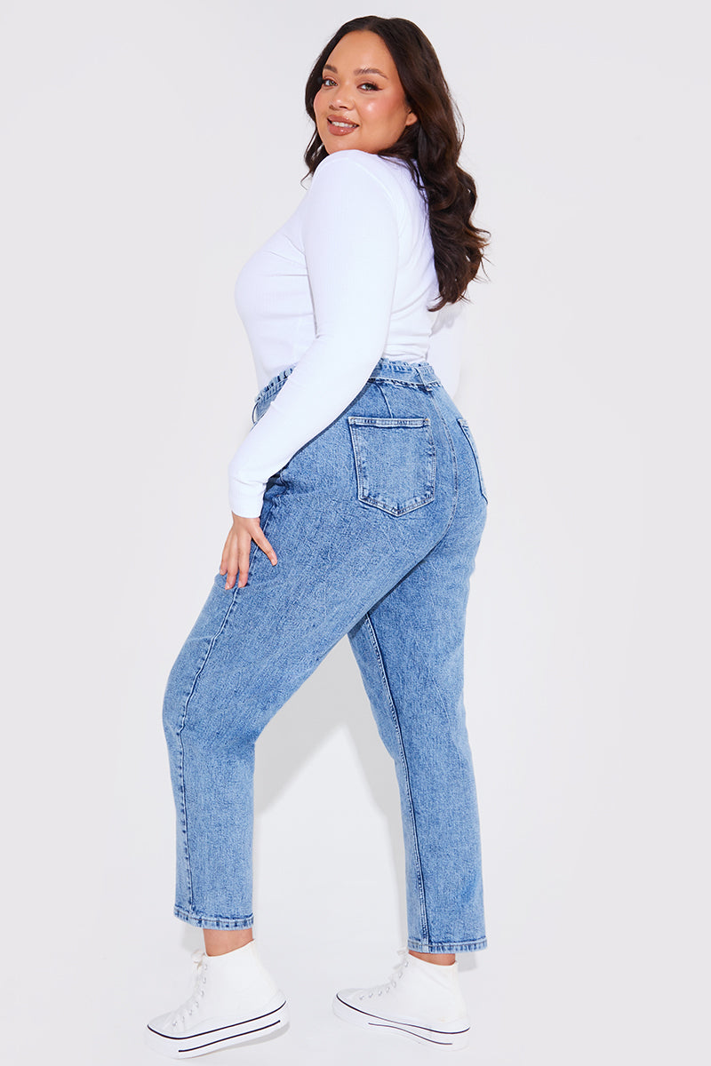 Paperbag Tie Waist Jeans