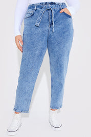 Paperbag Tie Waist Jeans