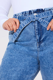 Paperbag Tie Waist Jeans