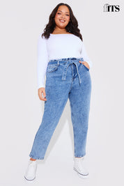 Paperbag Tie Waist Jeans