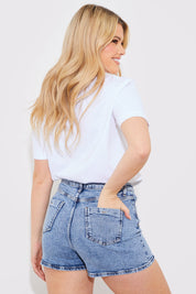 Denim Mom Short