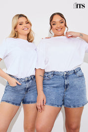 Denim Mom Short