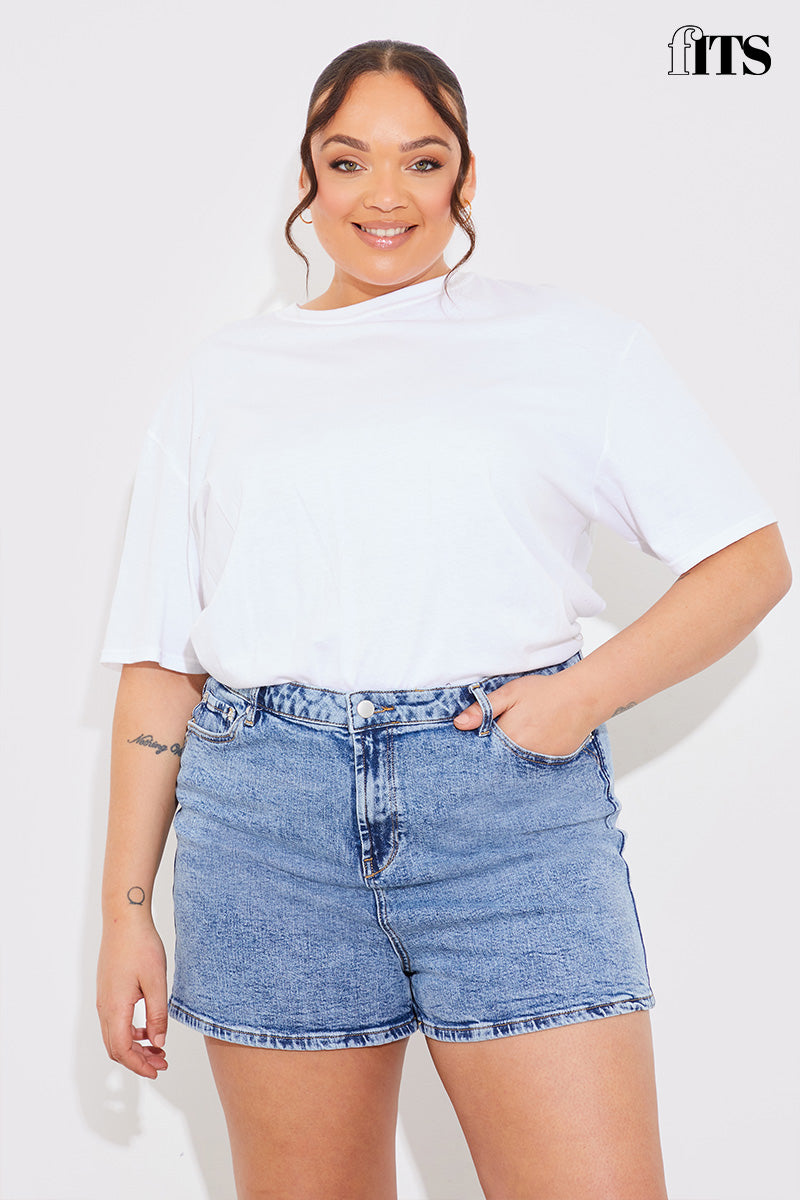 Denim Mom Short