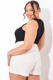 Denim Mom Short