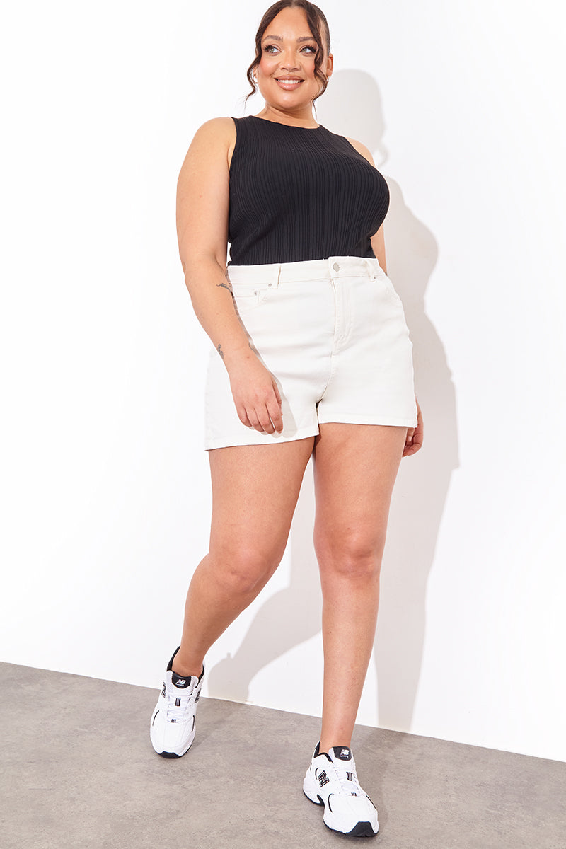 Denim Mom Short