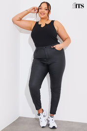 Coated Sculpt Shaper Jeans