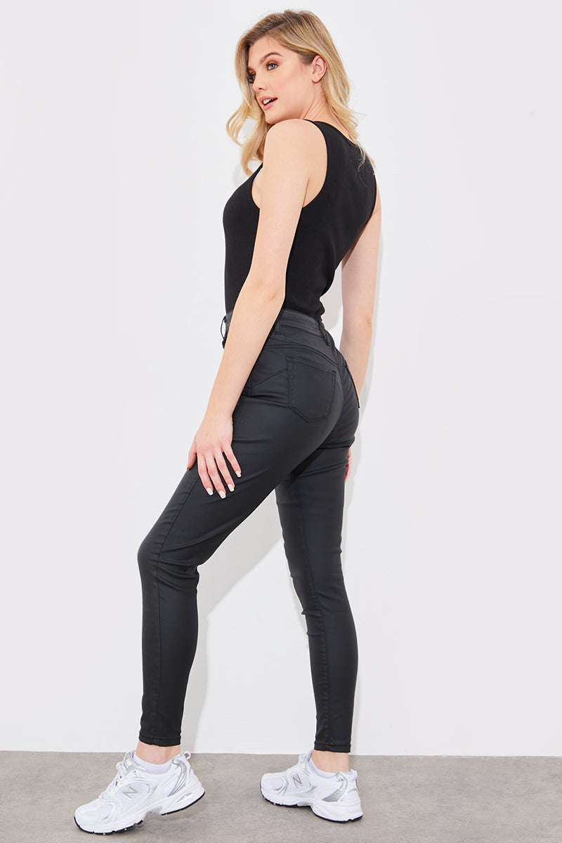 Coated Sculpt Shaper Jeans