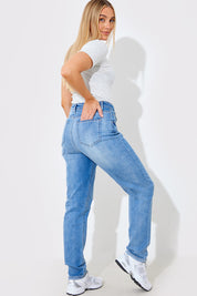 Distressed Mom Jeans