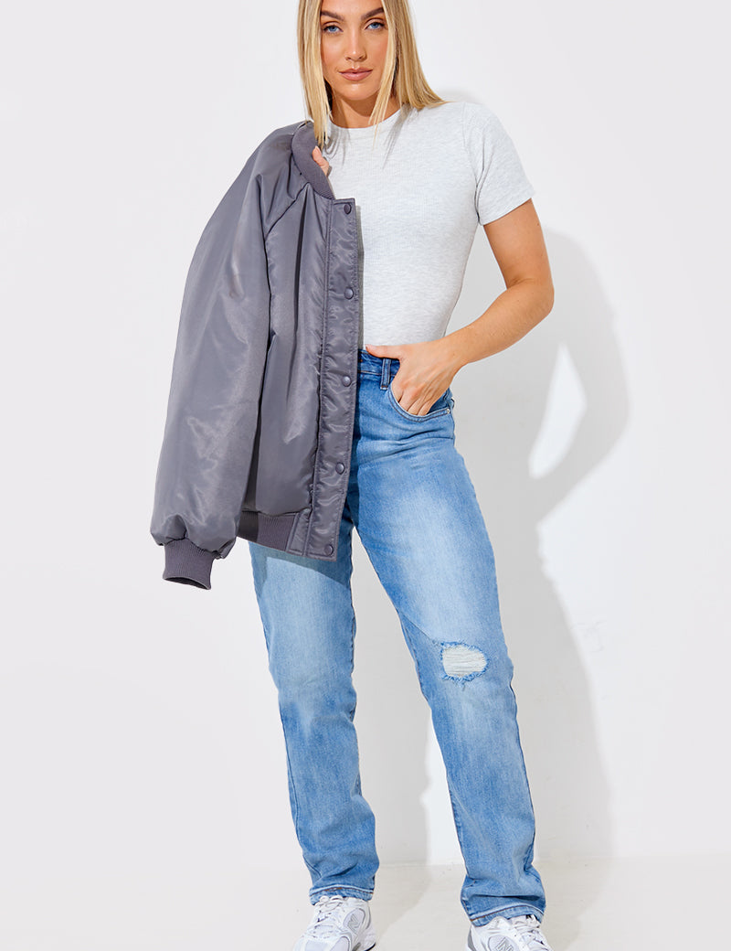 Distressed Mom Jeans