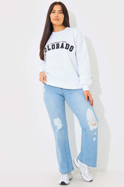 Distressed Straight Leg Jeans