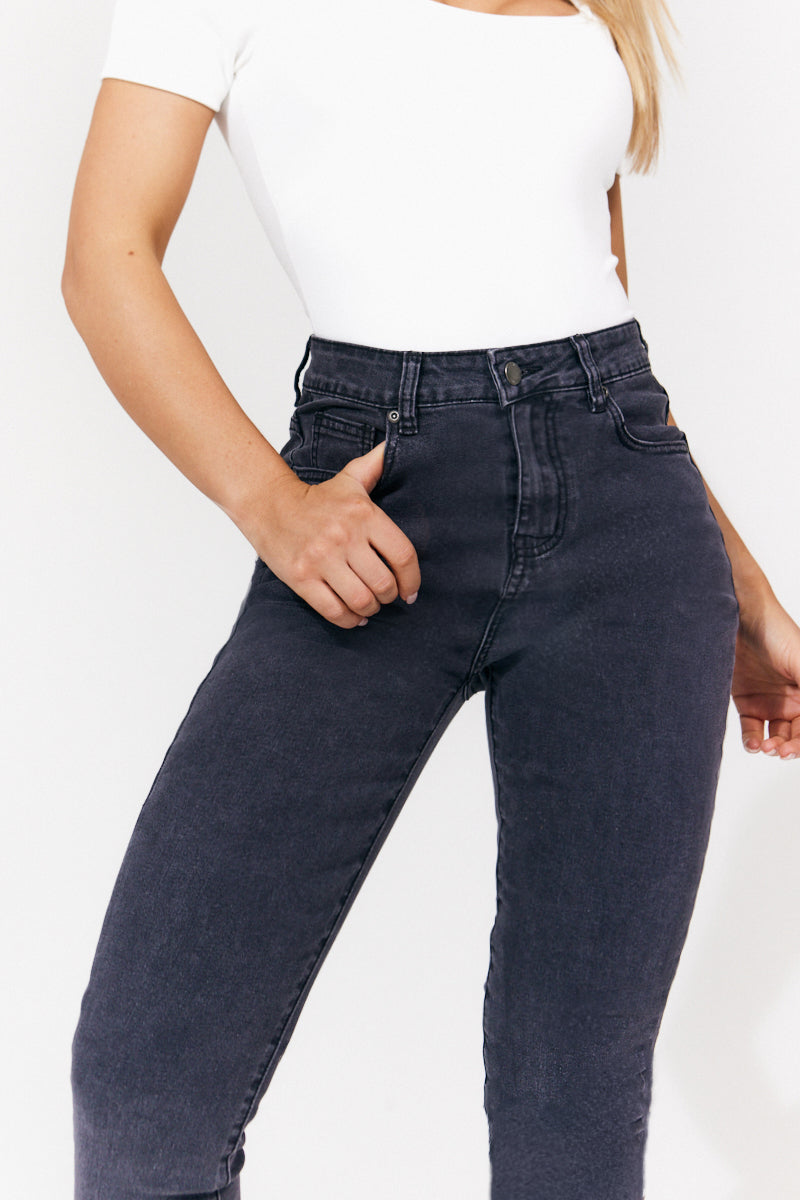 Washed Black Skinny Jean