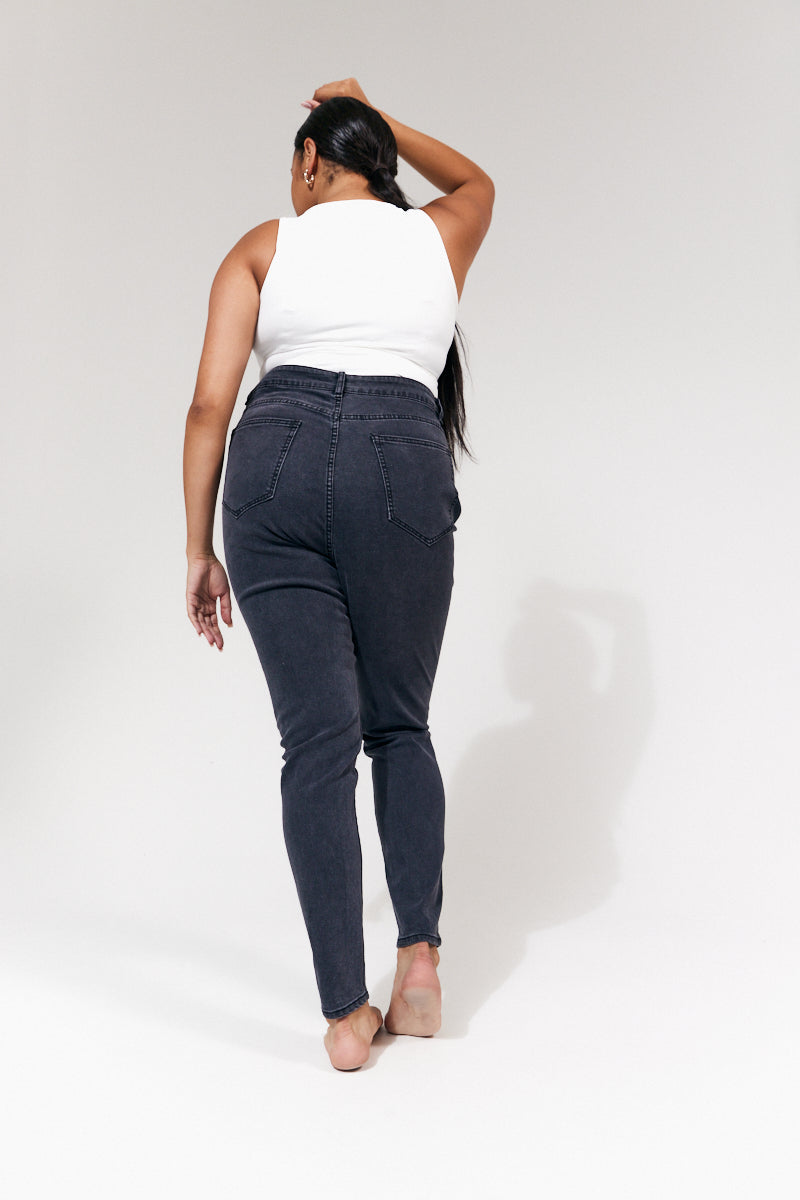 Washed Black Skinny Jean