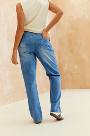 Denim Wide Leg Jeans