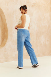 Denim Wide Leg Jeans