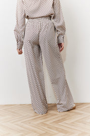 Geo Print Wide Leg Trousers