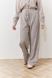 Geo Print Wide Leg Trousers