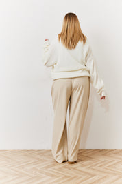 Waistband Detail Tailored Trouser