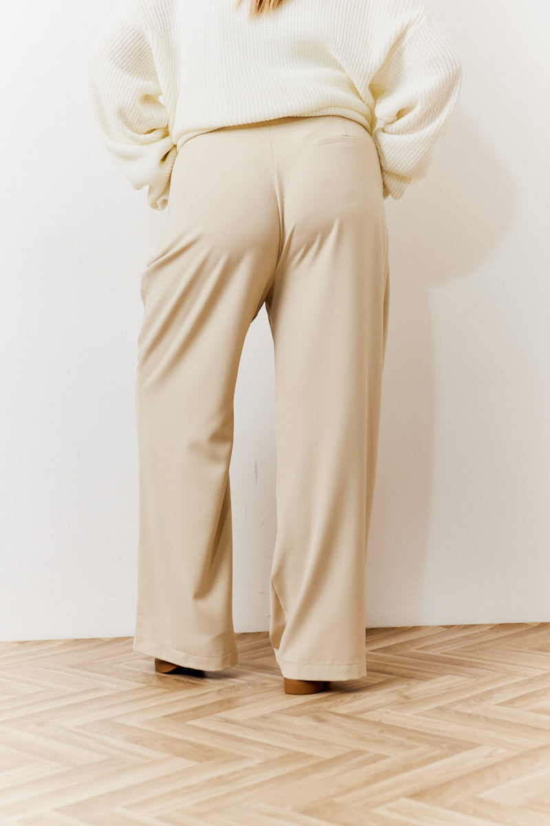 Waistband Detail Tailored Trouser