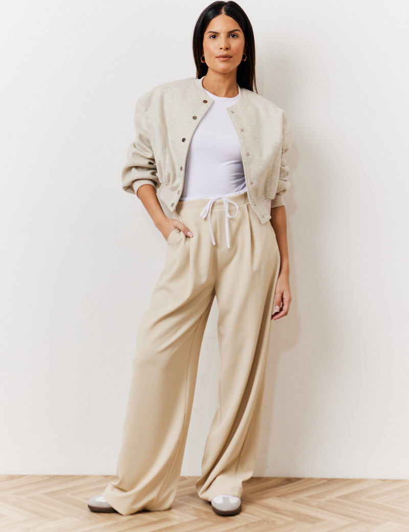 Waistband Detail Tailored Trouser