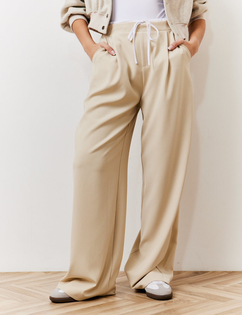 Waistband Detail Tailored Trouser