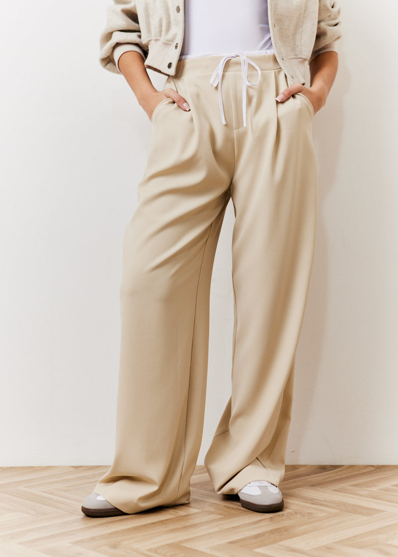 Waistband Detail Tailored Trouser