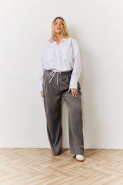 Waistband Detail Tailored Trouser