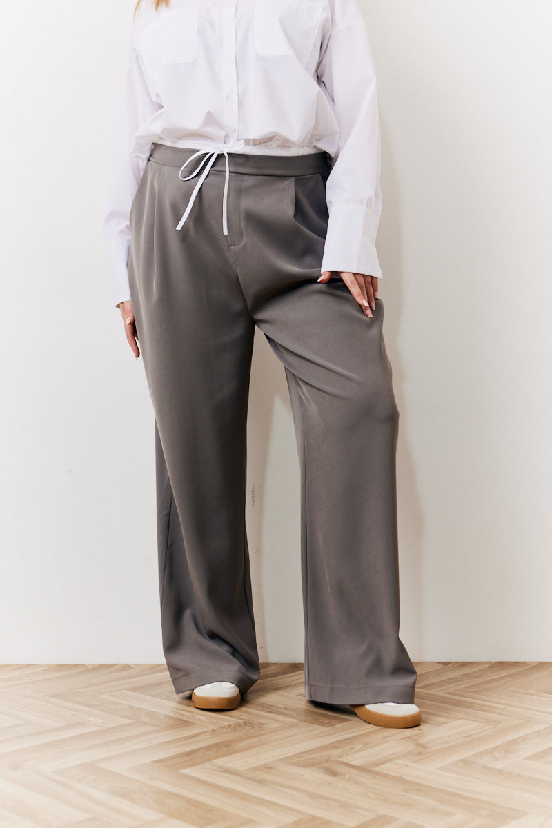 Waistband Detail Tailored Trouser