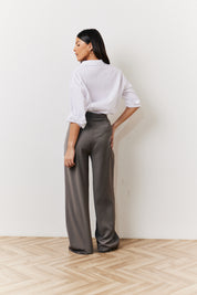 Waistband Detail Tailored Trouser